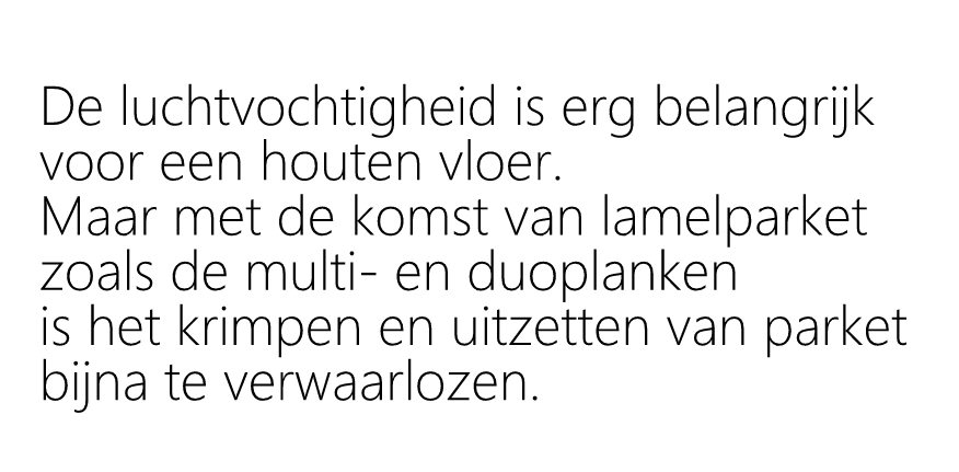 Luchtvochtigheid en parket of houten vloeren.